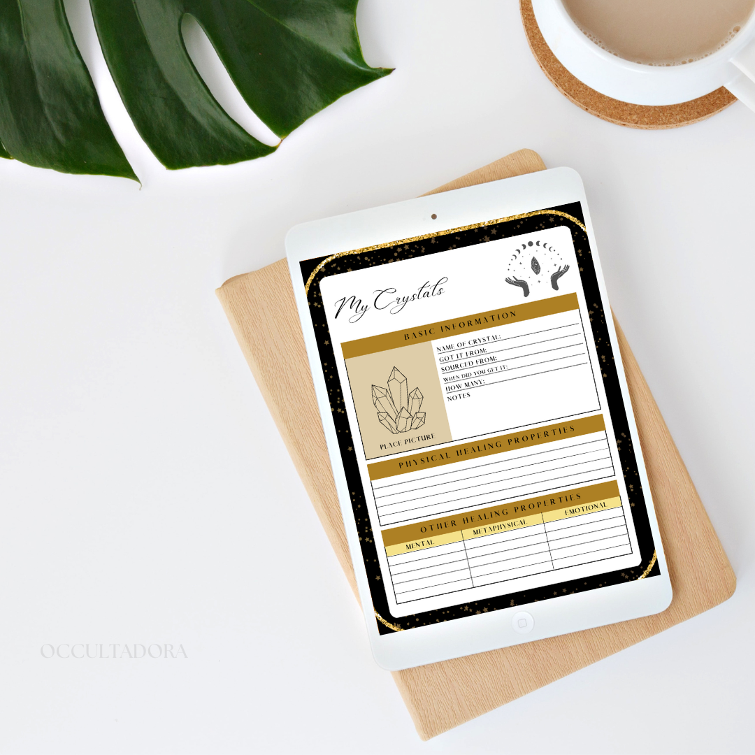 Crystal Journal and Tracker | Digital | Downloadable | Printable Journal | Digital Tracker | Printable PDF