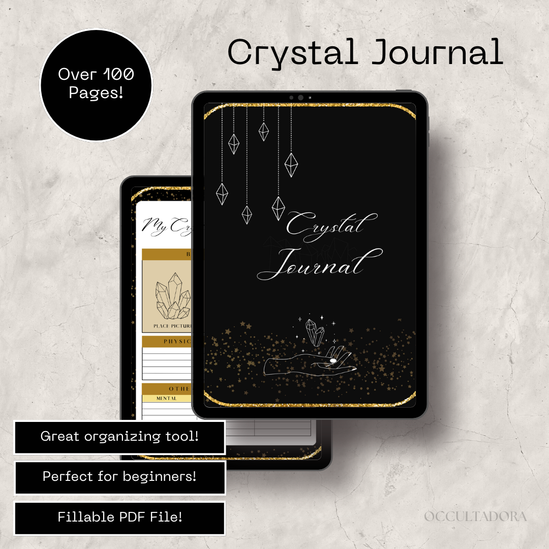 Crystal Journal and Tracker | Digital | Downloadable | Printable Journal | Digital Tracker | Printable PDF