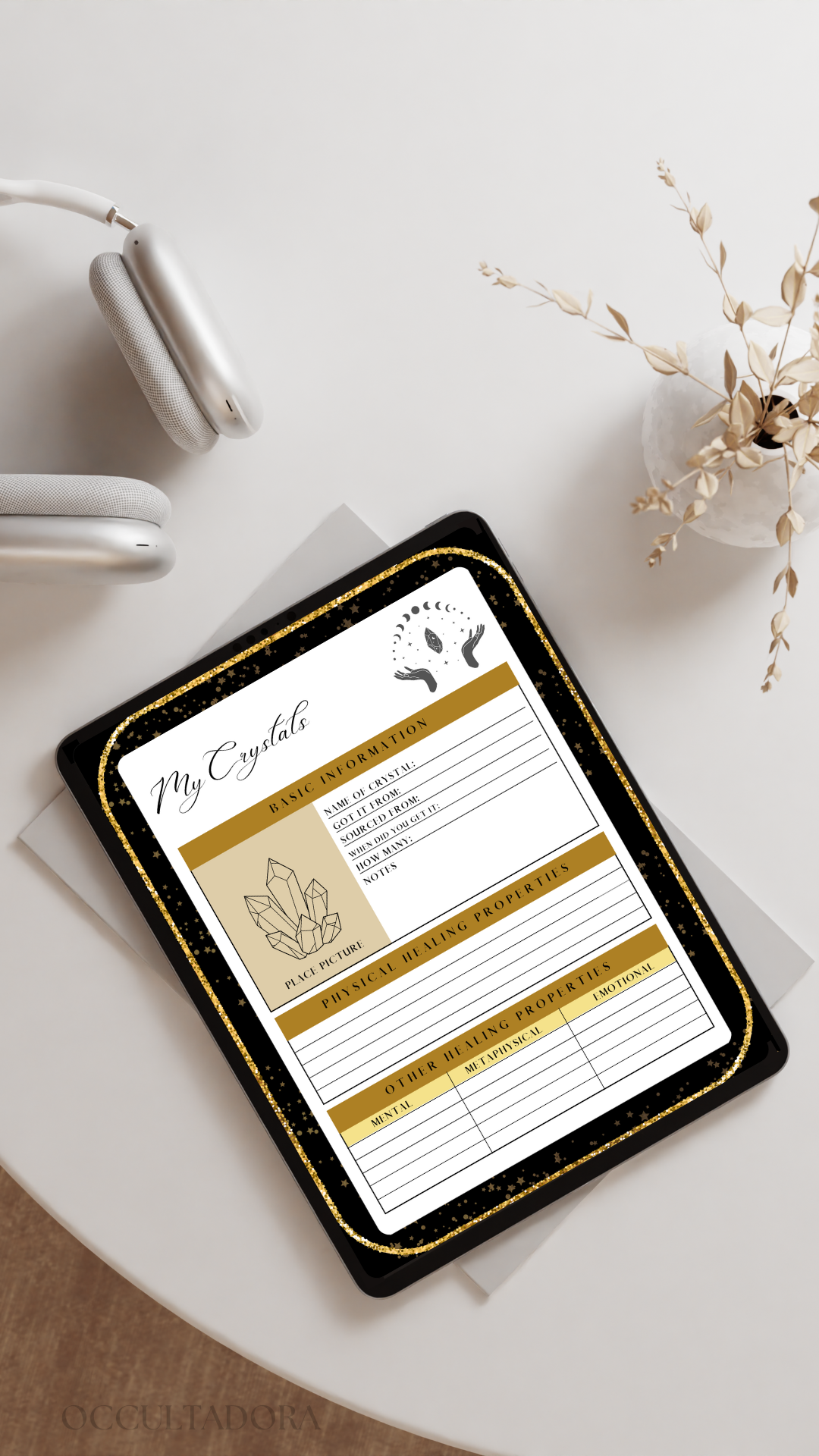 Crystal Journal and Tracker | Digital | Downloadable | Printable Journal | Digital Tracker | Printable PDF