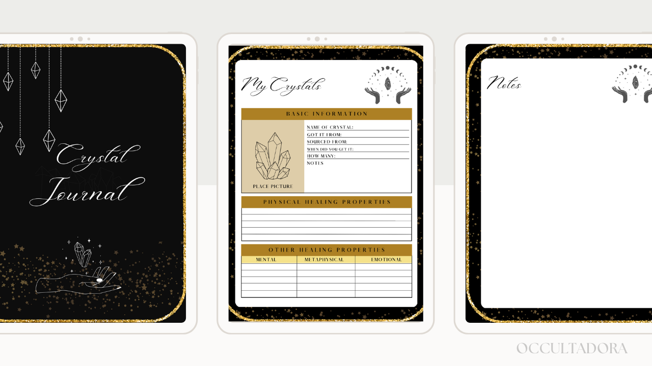 Crystal Journal and Tracker | Digital | Downloadable | Printable Journal | Digital Tracker | Printable PDF